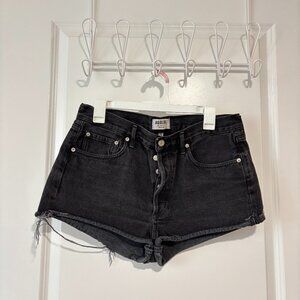 Agolde Black Jean Shorts